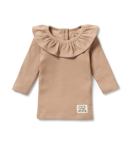 Wilson & Frenchy Fawn Ruffle L/S Top