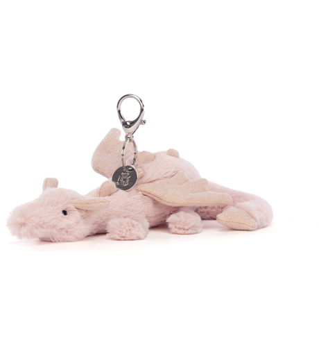 Jellycat Rose Dragon Bag Charm