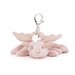 Jellycat Rose Dragon Bag Charm