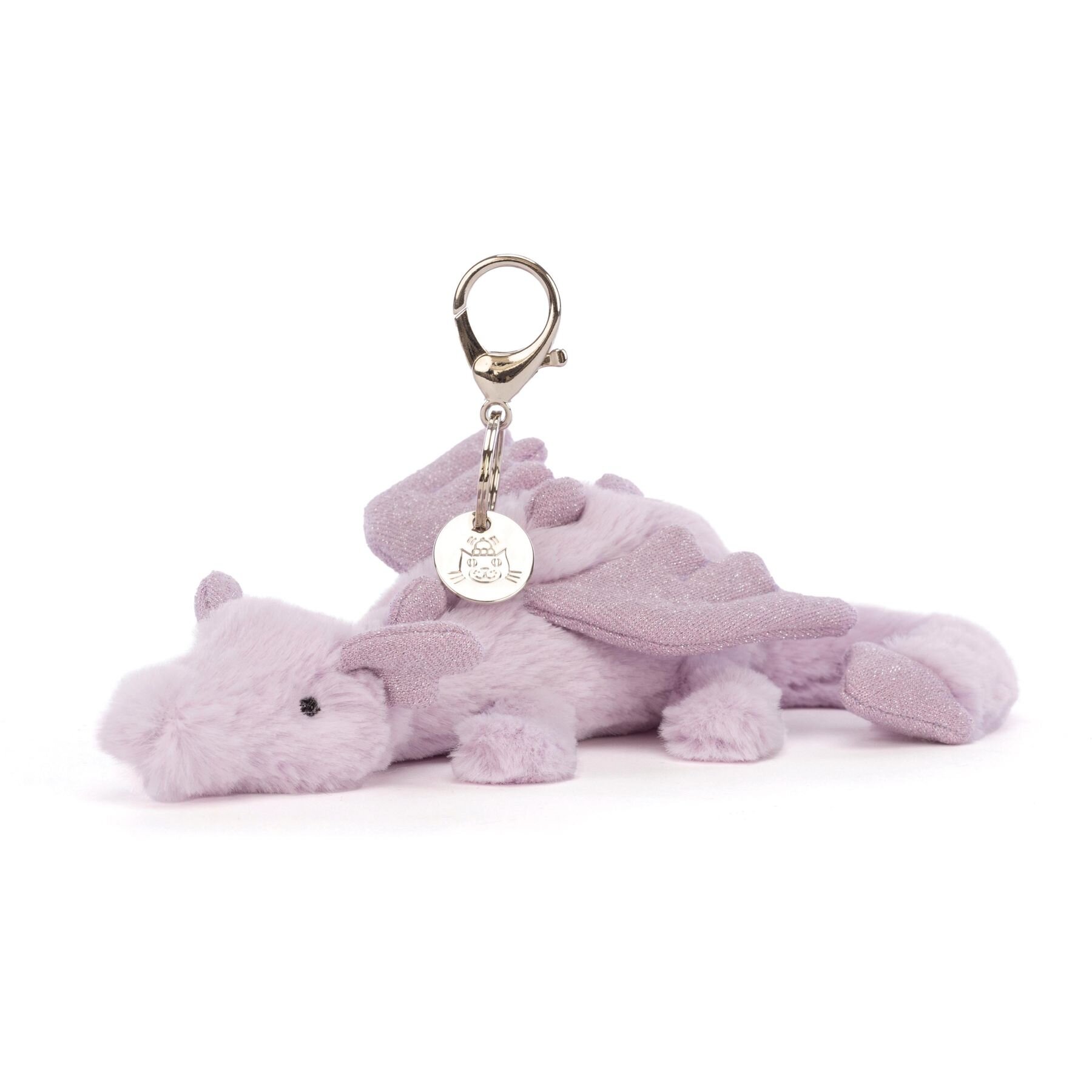 Jellycat Lavender Dragon Bag Charm - SHOP BY BRAND-Jellycat : Kids 