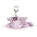 Jellycat Lavender Dragon Bag Charm