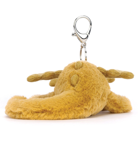  Golden Dragon Bag Charm ぬいぐるみ AUTHENTIC❗️Jellycat golden dragon bag charm keychain- NWT