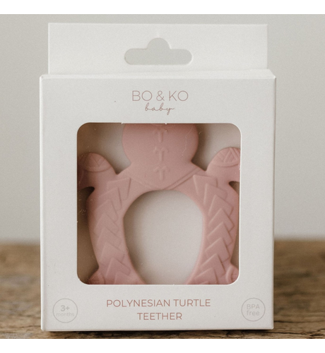 Bo & Ko Polynesian Turtle Teether - Posey