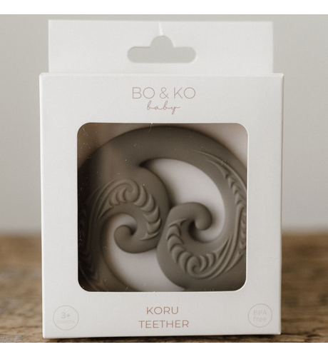 Bo & Ko Koru Teether - Olive