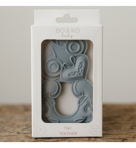 Bo & Ko Tiki Teether - Duck Egg Blue