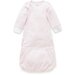Purebaby Sleepsuit - Pale Pink Melange Stripe