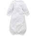 Purebaby Sleepsuit - Pale Grey Melange Stripe