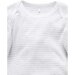Purebaby Sleepsuit - Pale Grey Melange Stripe
