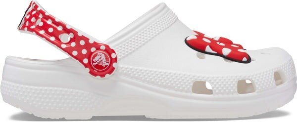 Crocs Kids Minnie Mouse Classic Clog White/Red FOOTWEAR