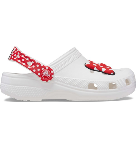 Crocs Kids Minnie Mouse Classic Clog - White/Red