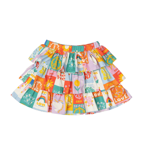 Rock Your Kid Peace & Love Skirt