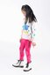 Rock Your Kid Pink Velvet Knee Patch Tights