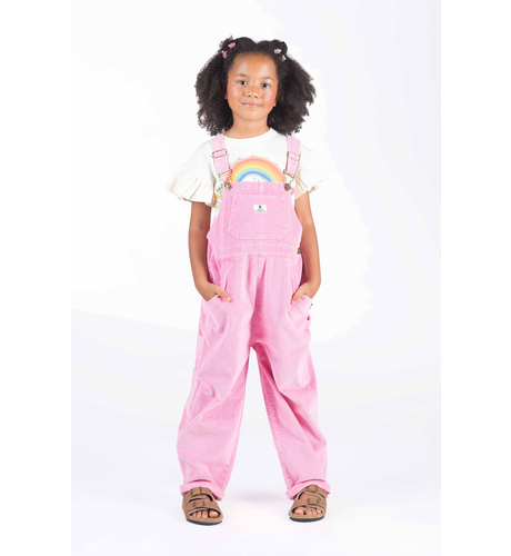 Rock Your Kid Pale Pink Cord Overalls