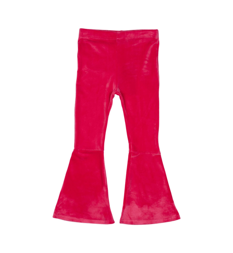 Rock Your Kid Pink Velvet Flared Tights