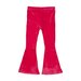 Rock Your Kid Pink Velvet Flared Tights