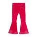 Rock Your Kid Pink Velvet Flared Tights