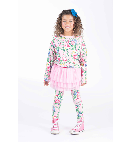 Rock Your Kid Pink Garden L/S T-Shirt