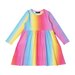 Rock Your Kid Rainbow L/S Dress