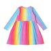 Rock Your Kid Rainbow L/S Dress