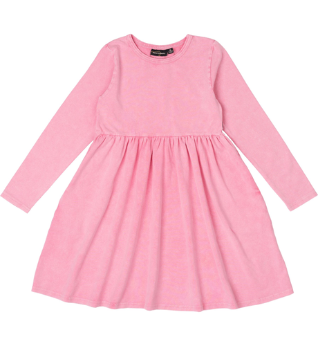 Rock Your Kid Pink Washed L/S Dress