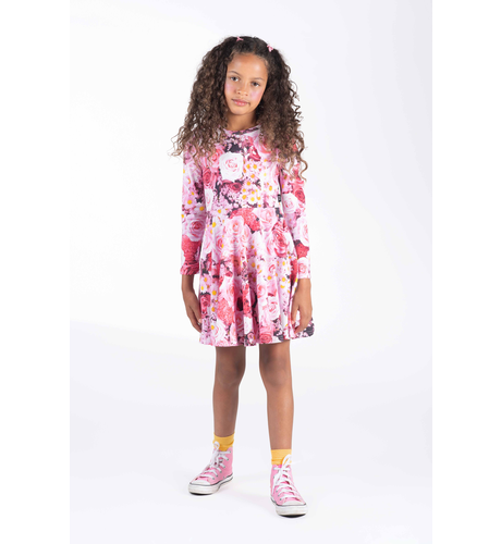 Rock Your Kid Rose Garden L/S Waisted Dress