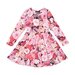 Rock Your Kid Rose Garden L/S Waisted Dress