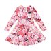 Rock Your Kid Rose Garden L/S Waisted Dress