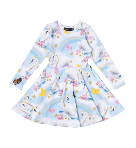 Rock Your Kid Swan Lake L/S Waisted Dress