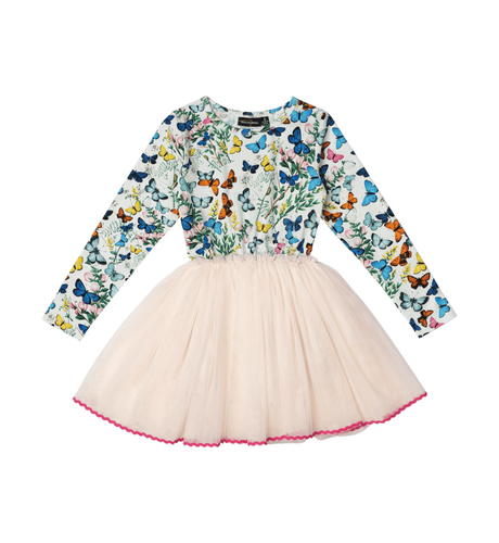 Rock Your Kid Butterflies L/S Circus Dress