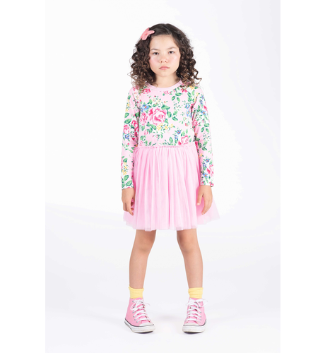 Rock Your Kid Pink Garden L/S Circus Dress