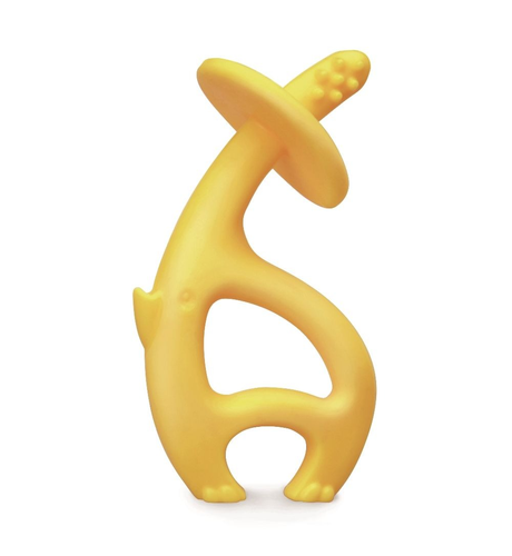 Mombella Dancing Elephant Teether - Lemon