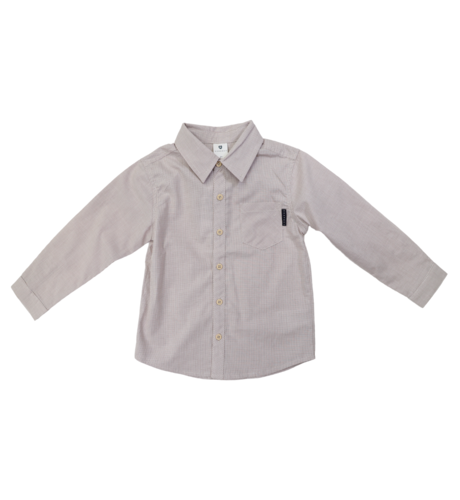 Korango Check L/S Shirt - Tapioca Check