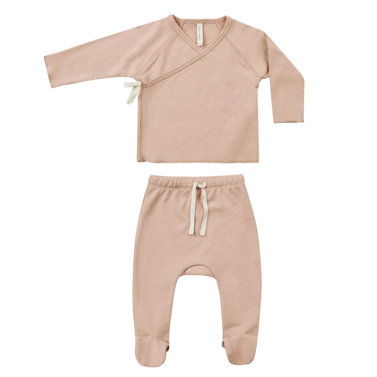Quincy Mae Wrap Top + Pant Set - Blush Quincy Mae Wrap Top + Pant Set - Blush
