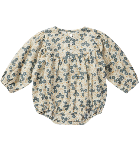 Rylee + Cru Gwen Romper - Blue Ditsy