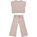 Rylee + Cru Cozy Rib Knit Set - Heathered Mauve