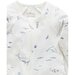 Purebaby L/S Zip Growsuit - Vanilla Nautical
