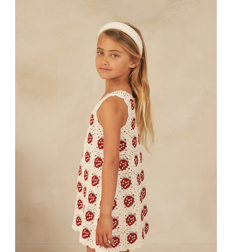 Rylee + Cru Crochet Tank Mini Dress - Strawberry