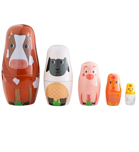 Tidlo Farm Animal Russian Dolls