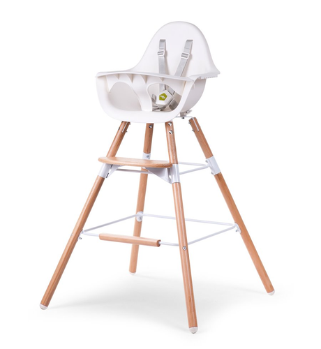 Evolu 2 Highchair Long Leg Set Natural & White