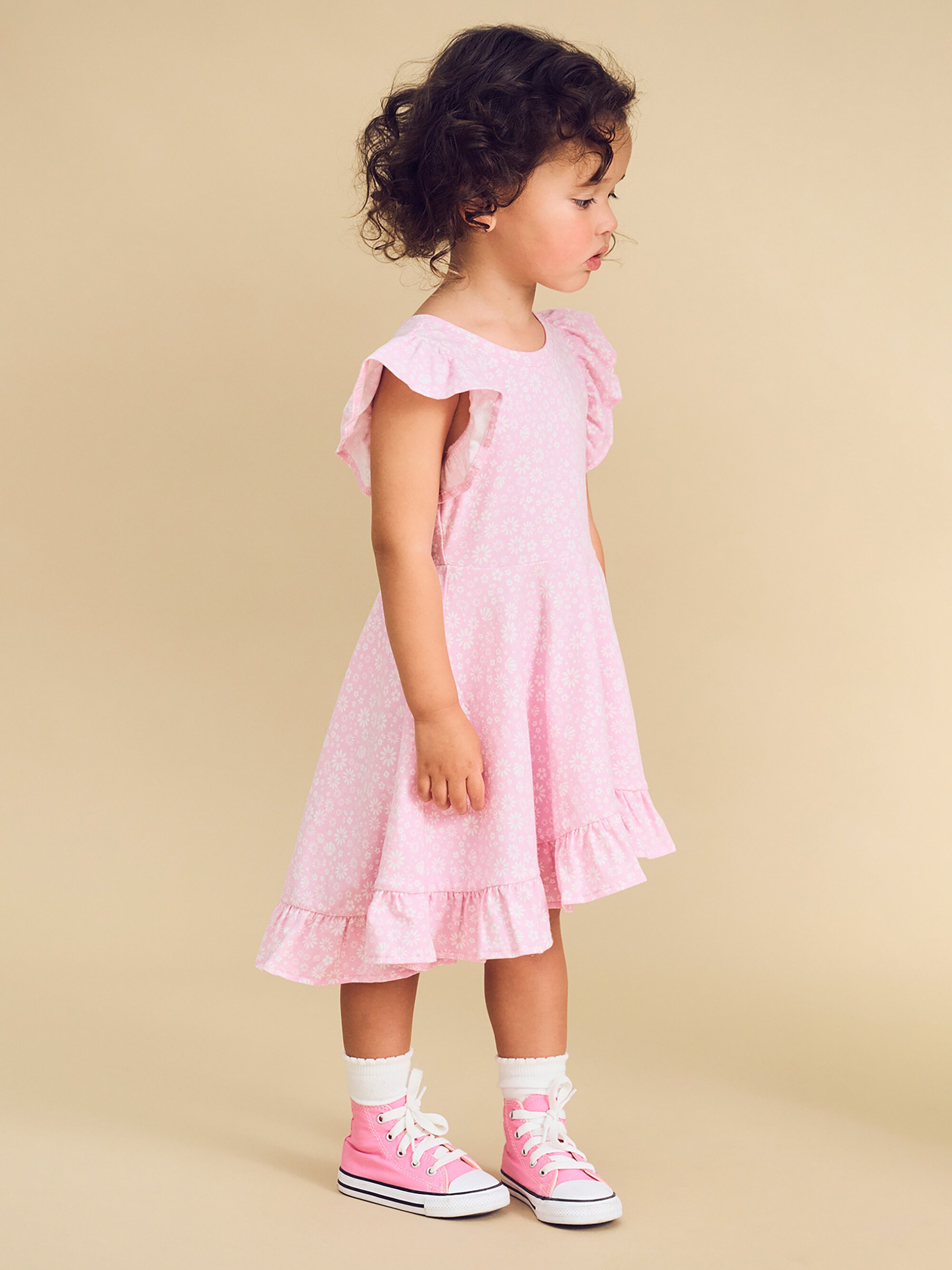 Huxbaby Daisy Seashell Frill Swing Dress CLOTHING-GIRL-Girls