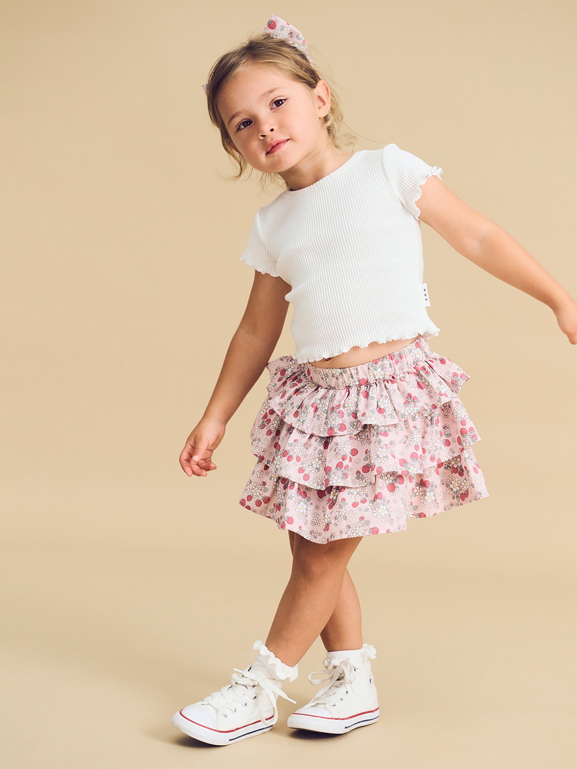 Huxbaby Vintage Strawberry Frill Skirt - CLOTHING-GIRL-Girls Huxbaby Vintage Strawberry Frill Skirt - CLOTHING-GIRL-Girls