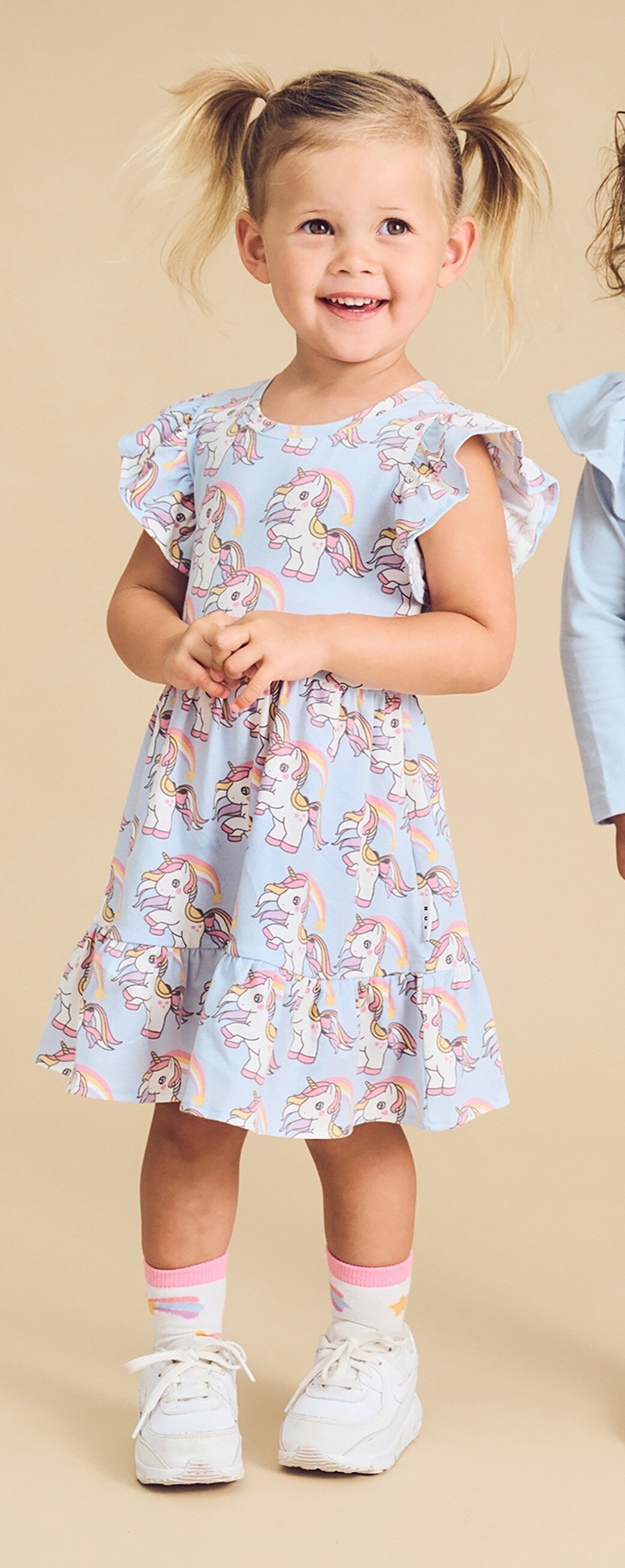Huxbaby Rainbow Unicorn Tier Dress CLOTHING-GIRL-Girls Dresses
