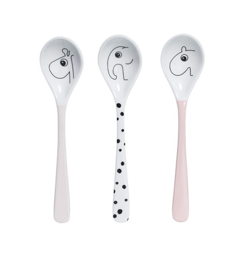Done by Deer Happy Dots Spoon Set Powder