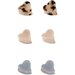 Rylee + Cru Mini Heart Clips - Tortoise, Dusty Blue, Shell