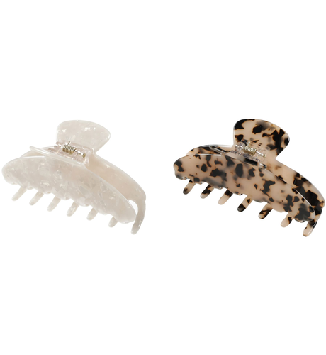 Rylee + Cru Claw Clip Set - Pearl, Tortoise