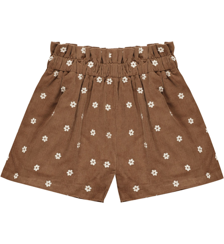 Rylee + Cru Paperbag Short - Floral Embroidery