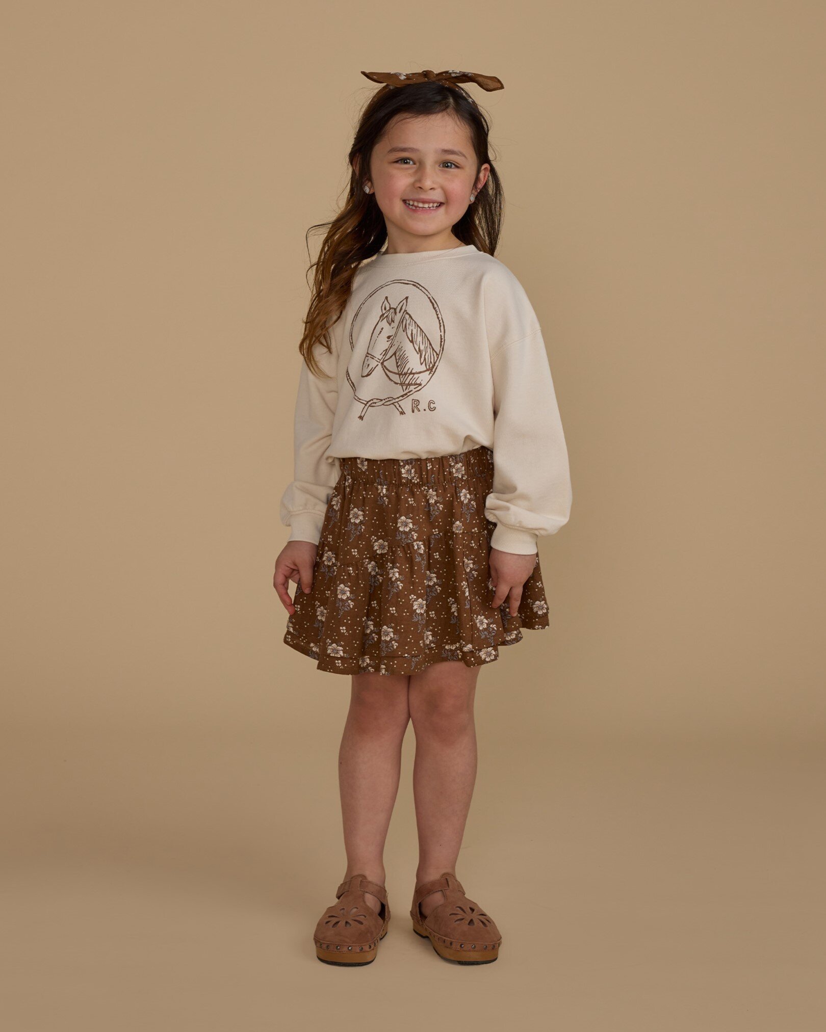 Rylee + Cru Tiered Mini Skirt - Autumn Rose - CLOTHING-GIRL