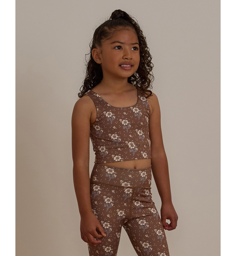 Rylee + Cru PlayX Swift Sports Crop - Autumn Rose