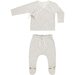 Quincy Mae Wrap Top + Footed Pant Set - Scatter