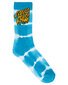 Santa Cruz Rad Stack Crew Sock 2pk (Yth 2-8) - Turq/Blk